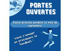 Portes ouvertes en septembre pour les catégories jeunes !