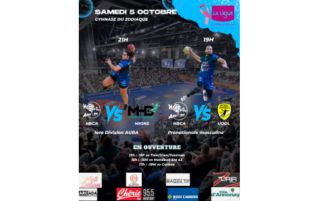 Du handball à gogo et Octobre Rose ce samedi !